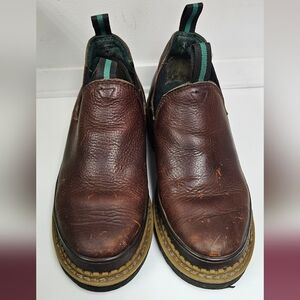 Georgia Boot Brown Leather Slip-On Romeos